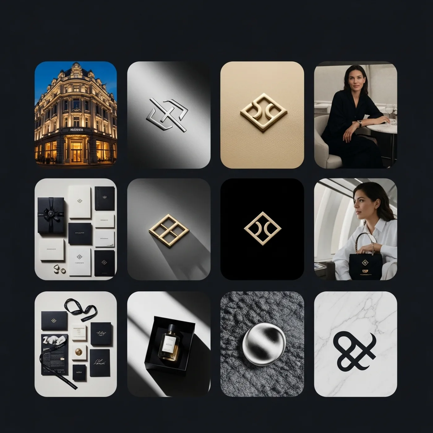 Пример изображения для промпта Brand identity grid