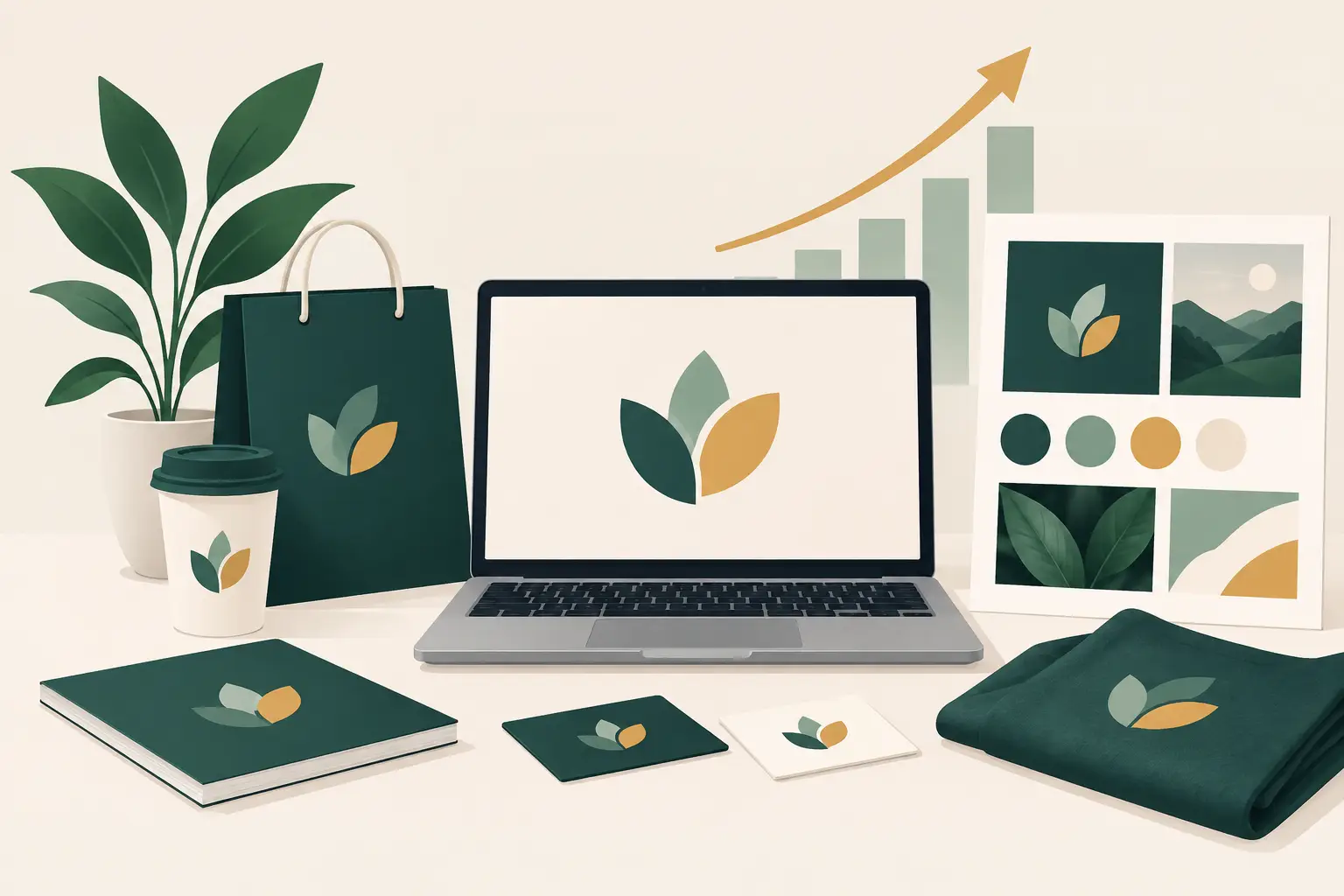Bränding ja visuaalne identiteet, mis müüb - artikli illustratsioon
