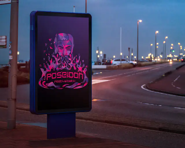 Poseidon Logo — graphic design mockup (2025)