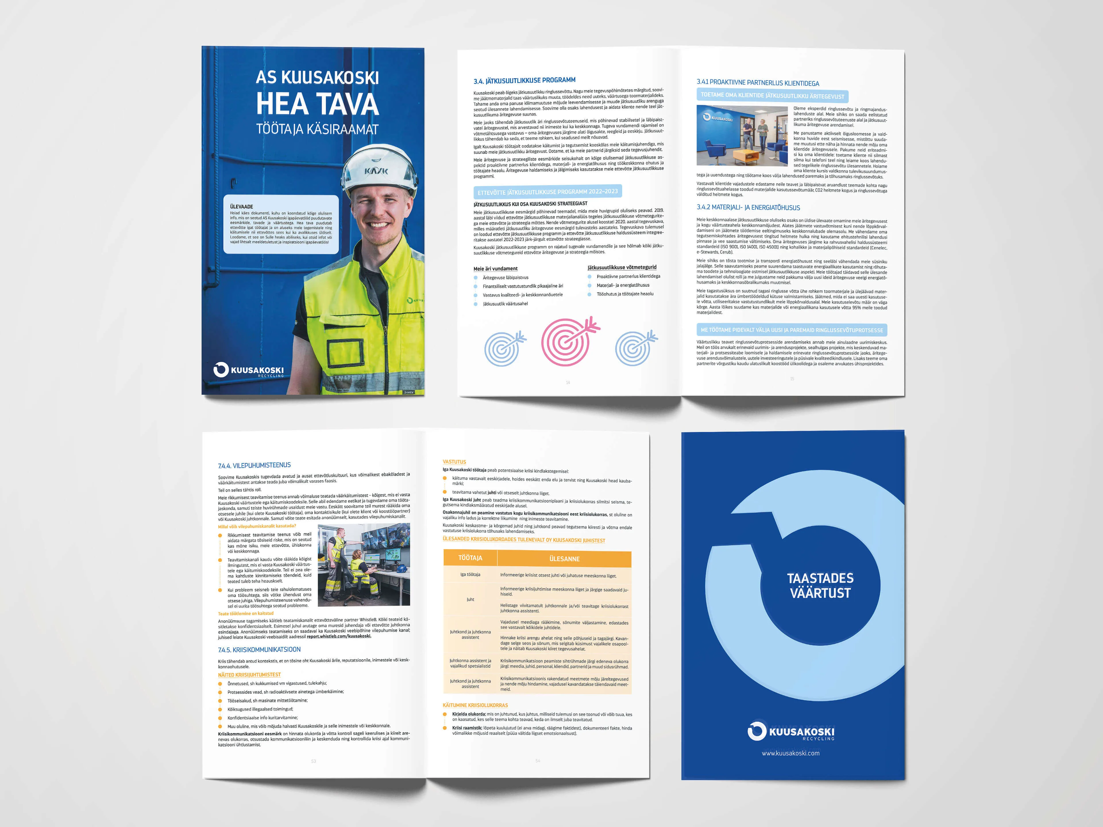 Дизайн брошюры — Kuusakoski
