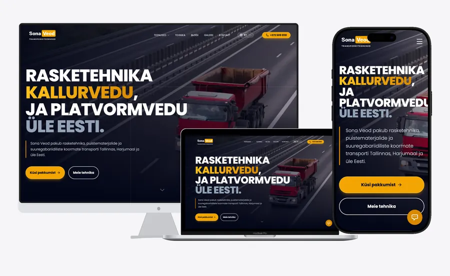 Sõnaveod.ee — website screenshot (2025)